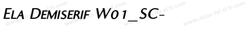 Ela Demiserif W01_SC字体转换